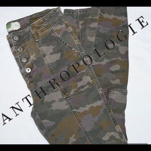 Anthropologie high waisted button fly skinny sz 26